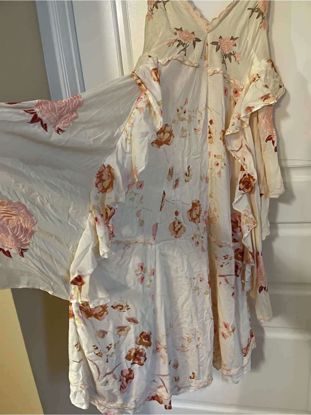 NWOT Free People Aubrey Embroidered Maxi Dress - Picture 9 of 15